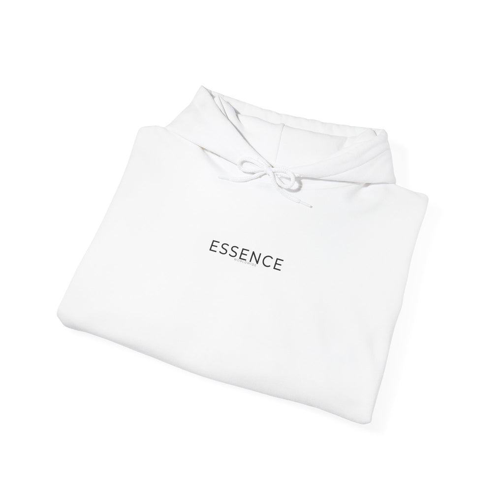 Essence minimalist text Hoodie | Move Different back print