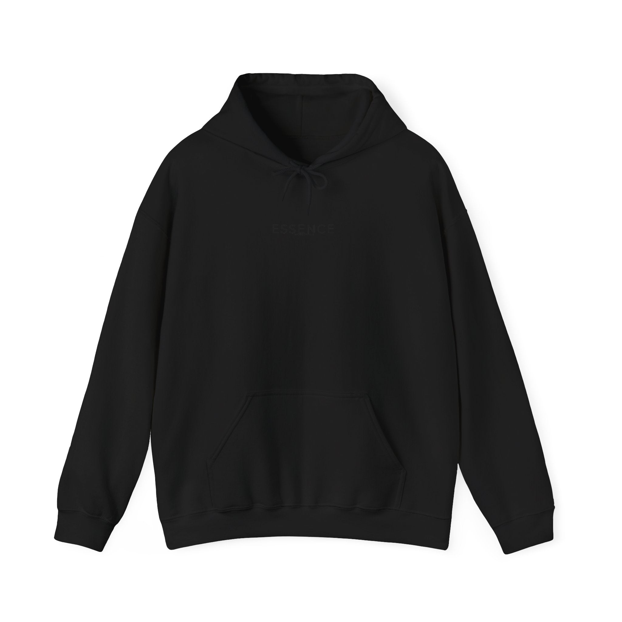 Essence minimalist text Hoodie | Move Different back print